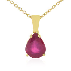 Collana in argento con Rubino del Madagascar