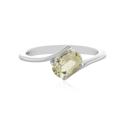 Anello in argento con Kunzite Canarino