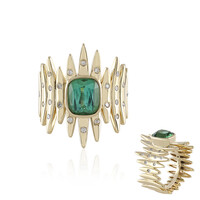 Anello in oro con Tormalina Brasiliana (de Melo)