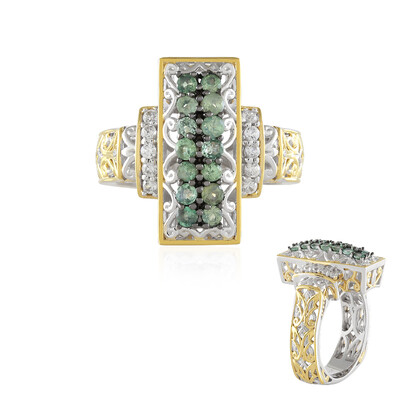Anello in argento con Alessandrite Brasiliana (Gems en Vogue)
