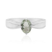 Anello in argento con Tormalina Verde