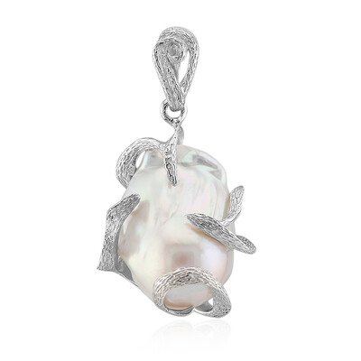 Ciondolo in argento con Perla d'Acqua Dolce Bianca (TPC)
