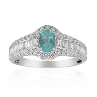 Anello in oro con Tormalina Paraíba (CIRARI)