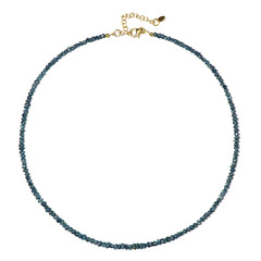 Collana in argento con Diamante Blu