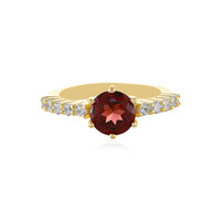 Anello in argento con Granato Mozambico