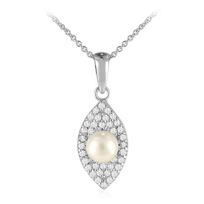 Collana in argento con Perla di Acqua Dolce