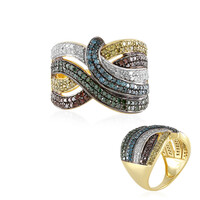 Anello in argento con Diamante I3 (J)