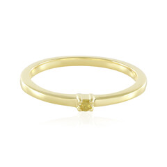Anello in argento con Diamante Giallo I3