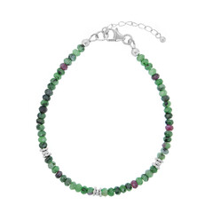 Bracciale in argento con Rubino Zoisite