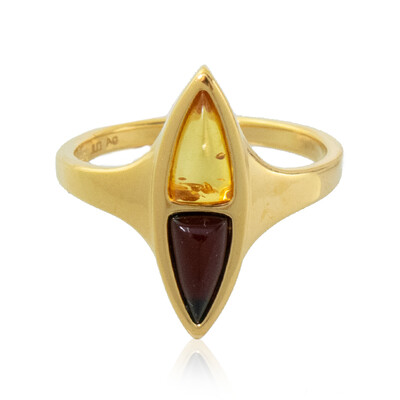 Anello in argento con Ambra Baltica (dagen)