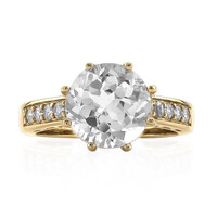 Anello in argento con Topazio Bianco