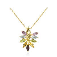 Collana in argento con Granato Mozambico
