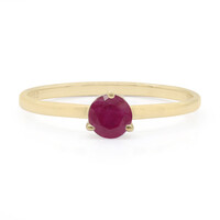 Anello in oro con Rubino del Madagascar