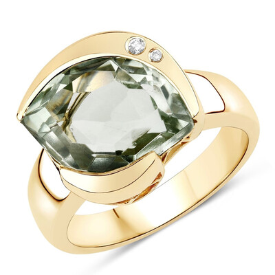Anello in oro con Ametista Verde (SUHANA)