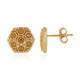 Orecchini in argento con Diamante Giallo I3
