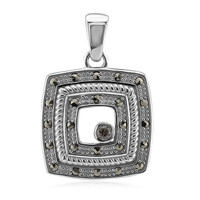Ciondolo in argento con Diamante Rose de France SI1 di Argyle (Annette classic)