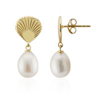Orecchini in argento con Perla d'Acqua Dolce Bianca