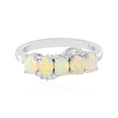 Anello in argento con Opale di Welo