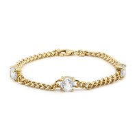 Bracciale in argento con Topazio Bianco