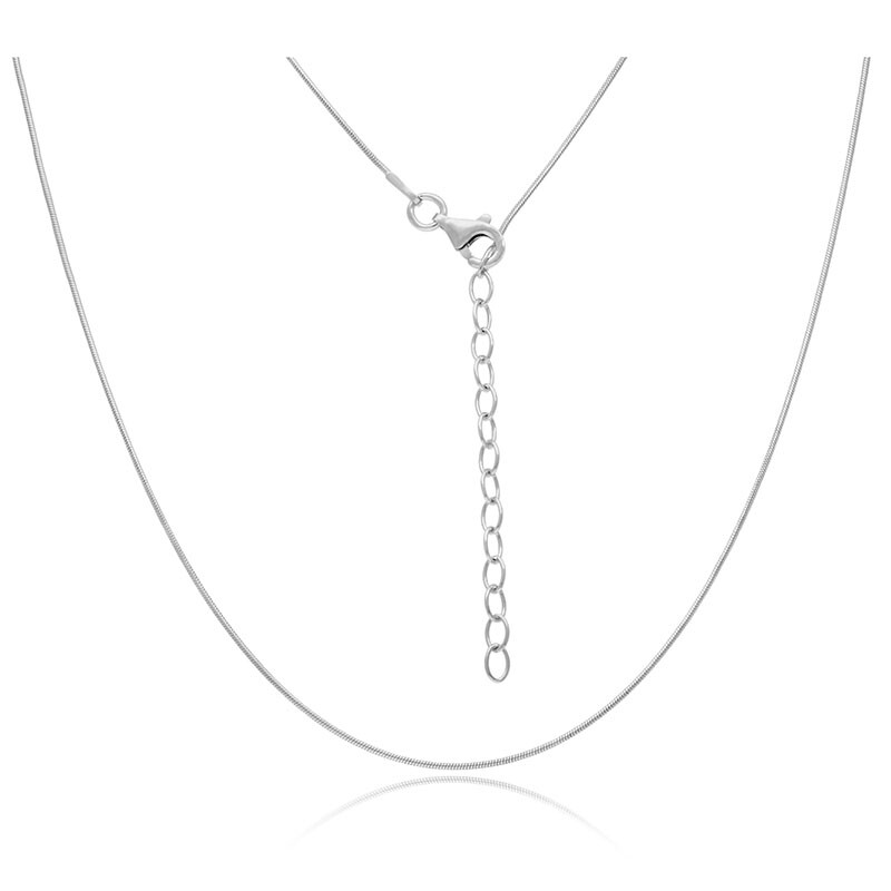 Catena a serpente in argento Sterling 925. Vera catena a serpente