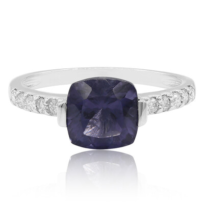 Anello in oro con Quarzo Mirtillo