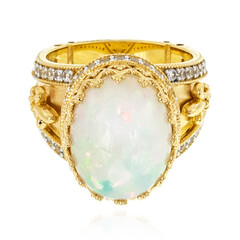 Anello in argento con Opale di Welo (Dallas Prince Designs)