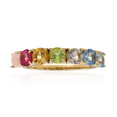 Anello in argento con Topazio Blu Cielo