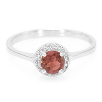 Anello in argento con Granato Malaya