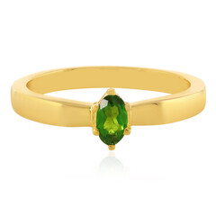 Anello in argento con Diopside Russo