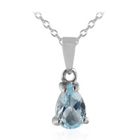 Collana in argento con Topazio Blu Cielo