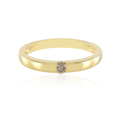 Anello in argento con Diamante Cioccolato I2