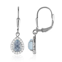 Orecchini in argento con Topazio Blu Cielo