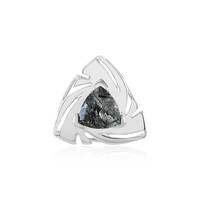 Ciondolo in argento con Quarzo Rutilato Nero