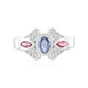 Anello in argento con Zaffiro Ceylon Blu (non riscaldato)