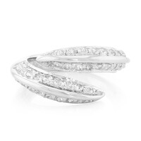 Anello in argento con Zaffiro Bianco