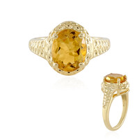 Anello in argento con Citrino