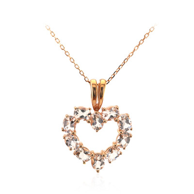 Collana in oro con Morganite AAA