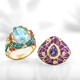 Anello in argento con Iolite (Adela Silber)