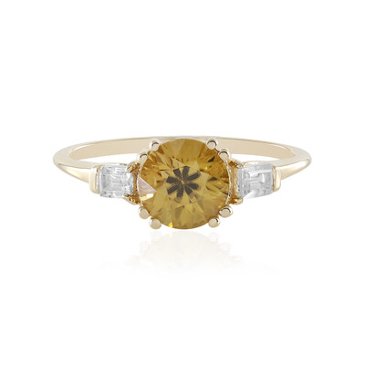 Anello in oro con Zircone Giallo