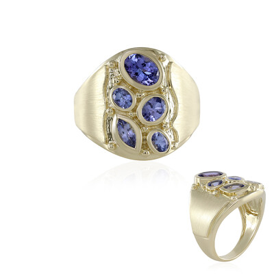 Anello in oro con Tanzanite AAA (de Melo)
