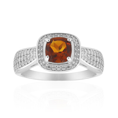 Anello in argento con Citrino Madeira