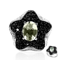 Anello in argento con Ametista Verde