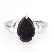 Anello in argento con Ammolite