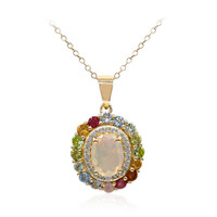 Collana in argento con Opale di Welo
