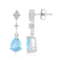Orecchini in argento con Topazio Blu Cielo