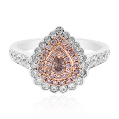 Anello in oro con Diamante Rosa I1 (CIRARI)