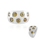 Anello in argento con Zircone Giallo