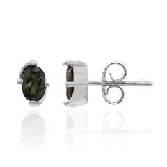 Orecchini in argento con Tormalina Verde