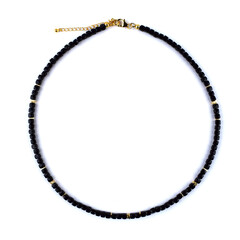 Collana in argento con Tormalina Nera