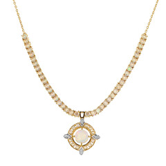 Collana in argento con Opale di Welo